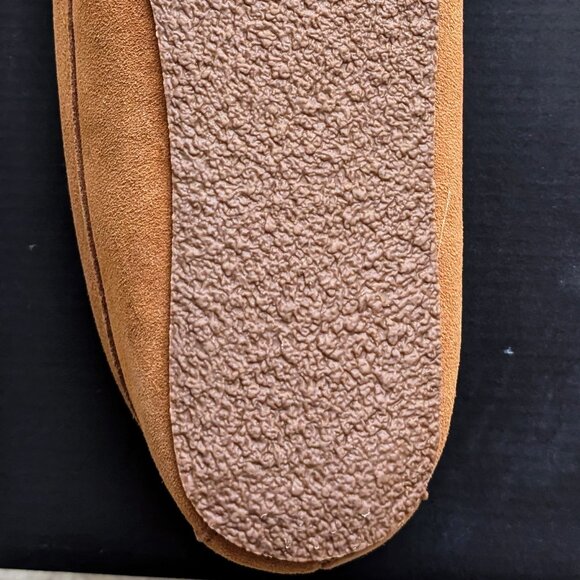 NIB New Nordstrom MICAH Suede Moccasin Slippers in Chestnut, Men’s Size 9-10 - Picture 5 of 16